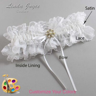 Couture Garters / Custom Wedding Garter / Customizable Wedding Garters / Personalized Wedding Garters / Helen #11-B10-M27 / Wedding Garters / Bridal Garter / Prom Garter / Linda Joyce Couture