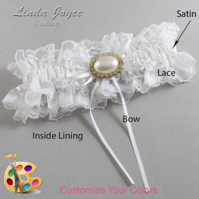 Couture Garters / Custom Wedding Garter / Customizable Wedding Garters / Personalized Wedding Garters / Jacque #11-B10-M28 / Wedding Garters / Bridal Garter / Prom Garter / Linda Joyce Couture