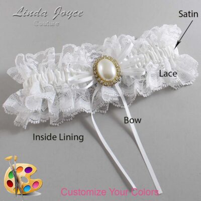 Couture Garters / Custom Wedding Garter / Customizable Wedding Garters / Personalized Wedding Garters / Evonne #11-B10-M29 / Wedding Garters / Bridal Garter / Prom Garter / Linda Joyce Couture