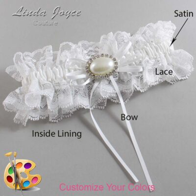 Couture Garters / Custom Wedding Garter / Customizable Wedding Garters / Personalized Wedding Garters / Jacque #11-B10-M30 / Wedding Garters / Bridal Garter / Prom Garter / Linda Joyce Couture