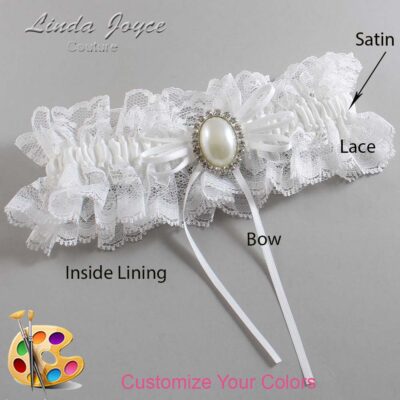 Couture Garters / Custom Wedding Garter / Customizable Wedding Garters / Personalized Wedding Garters / Evonne #11-B10-M31 / Wedding Garters / Bridal Garter / Prom Garter / Linda Joyce Couture