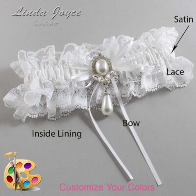 Couture Garters / Custom Wedding Garter / Customizable Wedding Garters / Personalized Wedding Garters / JoAnn #11-B10-M32 / Wedding Garters / Bridal Garter / Prom Garter / Linda Joyce Couture