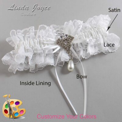 Couture Garters / Custom Wedding Garter / Customizable Wedding Garters / Personalized Wedding Garters / Kelly #11-B10-M33 / Wedding Garters / Bridal Garter / Prom Garter / Linda Joyce Couture