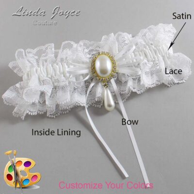 Couture Garters / Custom Wedding Garter / Customizable Wedding Garters / Personalized Wedding Garters / Andrea #11-B10-M34 / Wedding Garters / Bridal Garter / Prom Garter / Linda Joyce Couture