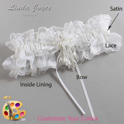 Couture Garters / Custom Wedding Garter / Customizable Wedding Garters / Personalized Wedding Garters / Layla #11-B10-M38 / Wedding Garters / Bridal Garter / Prom Garter / Linda Joyce Couture