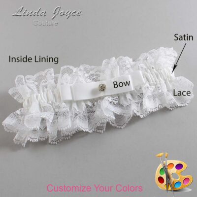Couture Garters / Custom Wedding Garter / Customizable Wedding Garters / Personalized Wedding Garters / Lana #11-B20-M03 / Wedding Garters / Bridal Garter / Prom Garter / Linda Joyce Couture