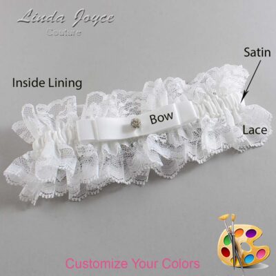 Couture Garters / Custom Wedding Garter / Customizable Wedding Garters / Personalized Wedding Garters / Lana #11-B20-M04 / Wedding Garters / Bridal Garter / Prom Garter / Linda Joyce Couture