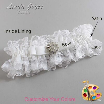 Couture Garters / Custom Wedding Garter / Customizable Wedding Garters / Personalized Wedding Garters / Alexis #11-B20-M11 / Wedding Garters / Bridal Garter / Prom Garter / Linda Joyce Couture