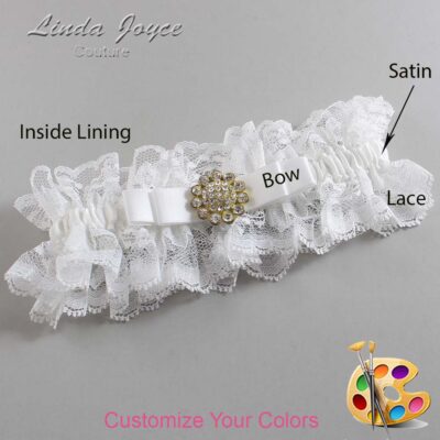 Couture Garters / Custom Wedding Garter / Customizable Wedding Garters / Personalized Wedding Garters / Bella #11-B20-M12 / Wedding Garters / Bridal Garter / Prom Garter / Linda Joyce Couture