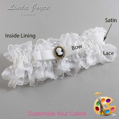 Couture Garters / Custom Wedding Garter / Customizable Wedding Garters / Personalized Wedding Garters / Avery #11-B20-M15 / Wedding Garters / Bridal Garter / Prom Garter / Linda Joyce Couture