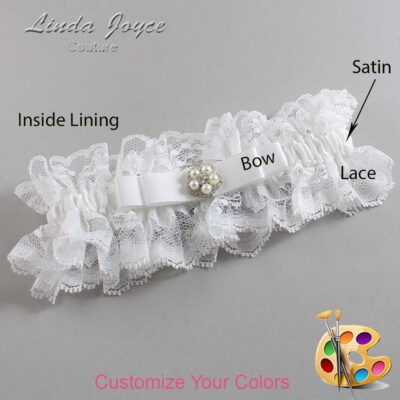 Couture Garters / Custom Wedding Garter / Customizable Wedding Garters / Personalized Wedding Garters / Audrey #11-B20-M20 / Wedding Garters / Bridal Garter / Prom Garter / Linda Joyce Couture