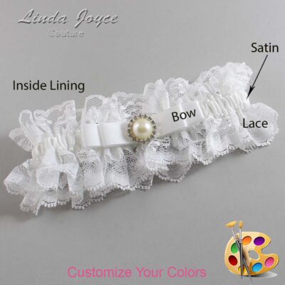 Couture Garters / Custom Wedding Garter / Customizable Wedding Garters / Personalized Wedding Garters / Jade #11-B20-M22 / Wedding Garters / Bridal Garter / Prom Garter / Linda Joyce Couture