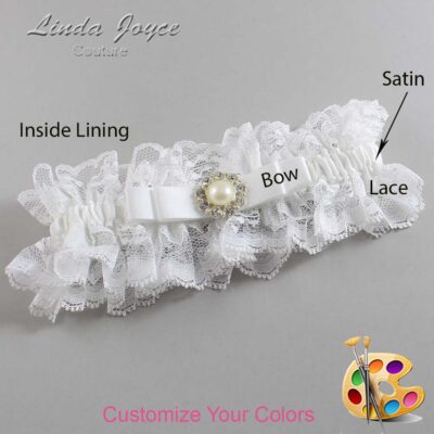 Couture Garters / Custom Wedding Garter / Customizable Wedding Garters / Personalized Wedding Garters / Brianna #11-B20-M24 / Wedding Garters / Bridal Garter / Prom Garter / Linda Joyce Couture