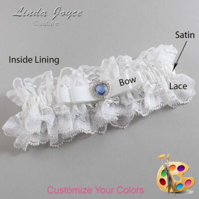 Couture Garters / Custom Wedding Garter / Customizable Wedding Garters / Personalized Wedding Garters / Louann #11-B20-M25 / Wedding Garters / Bridal Garter / Prom Garter / Linda Joyce Couture