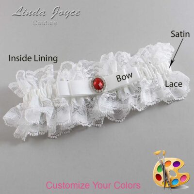 Couture Garters / Custom Wedding Garter / Customizable Wedding Garters / Personalized Wedding Garters / Nadine #11-B20-M26 / Wedding Garters / Bridal Garter / Prom Garter / Linda Joyce Couture