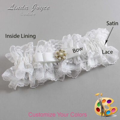 Couture Garters / Custom Wedding Garter / Customizable Wedding Garters / Personalized Wedding Garters / Becky #11-B20-M27 / Wedding Garters / Bridal Garter / Prom Garter / Linda Joyce Couture