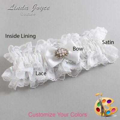 Couture Garters / Custom Wedding Garter / Customizable Wedding Garters / Personalized Wedding Garters / Annika #11-B21-M16 / Wedding Garters / Bridal Garter / Prom Garter / Linda Joyce Couture