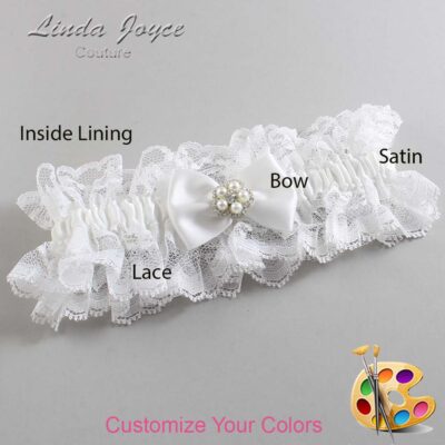 Couture Garters / Custom Wedding Garter / Customizable Wedding Garters / Personalized Wedding Garters / Britney #11-B21-M20 / Wedding Garters / Bridal Garter / Prom Garter / Linda Joyce Couture