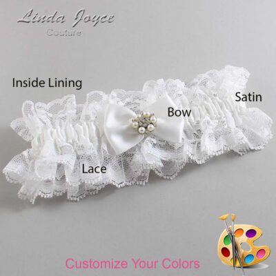 Couture Garters / Custom Wedding Garter / Customizable Wedding Garters / Personalized Wedding Garters / Alexia #11-B21-M23 / Wedding Garters / Bridal Garter / Prom Garter / Linda Joyce Couture