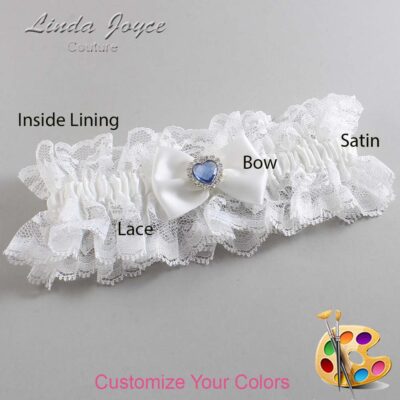 Couture Garters / Custom Wedding Garter / Customizable Wedding Garters / Personalized Wedding Garters / Alice #11-B21-M25 / Wedding Garters / Bridal Garter / Prom Garter / Linda Joyce Couture