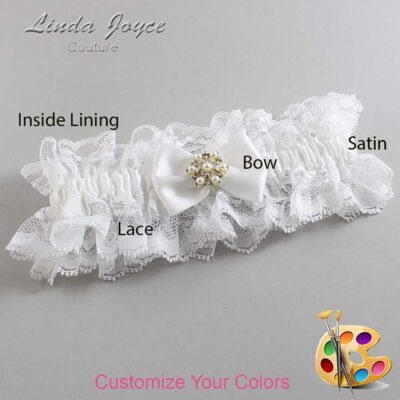 Couture Garters / Custom Wedding Garter / Customizable Wedding Garters / Personalized Wedding Garters / Addison #11-B21-M27 / Wedding Garters / Bridal Garter / Prom Garter / Linda Joyce Couture