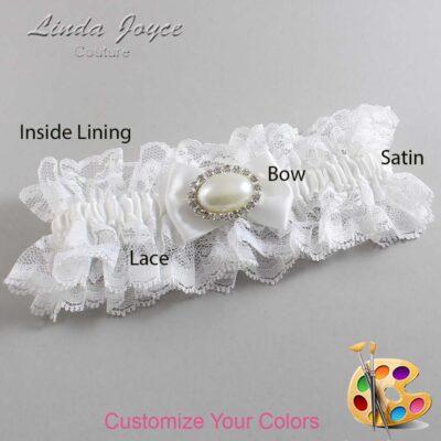 Couture Garters / Custom Wedding Garter / Customizable Wedding Garters / Personalized Wedding Garters / Bernie #11-B21-M30 / Wedding Garters / Bridal Garter / Prom Garter / Linda Joyce Couture