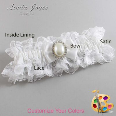 Couture Garters / Custom Wedding Garter / Customizable Wedding Garters / Personalized Wedding Garters / Chelsea #11-B21-M31 / Wedding Garters / Bridal Garter / Prom Garter / Linda Joyce Couture