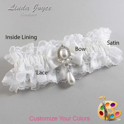 Couture Garters / Custom Wedding Garter / Customizable Wedding Garters / Personalized Wedding Garters / Afton #11-B21-M32 / Wedding Garters / Bridal Garter / Prom Garter / Linda Joyce Couture
