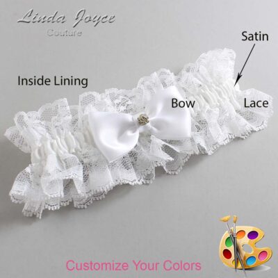 Couture Garters / Custom Wedding Garter / Customizable Wedding Garters / Personalized Wedding Garters / Jodi #11-B29-M03 / Wedding Garters / Bridal Garter / Prom Garter / Linda Joyce Couture