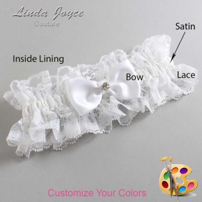 Couture Garters / Custom Wedding Garter / Customizable Wedding Garters / Personalized Wedding Garters / Jodi #11-B29-M04 / Wedding Garters / Bridal Garter / Prom Garter / Linda Joyce Couture
