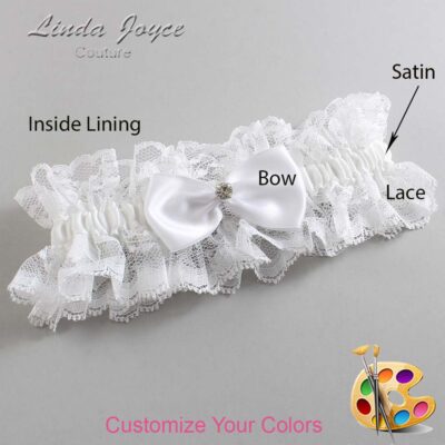 Couture Garters / Custom Wedding Garter / Customizable Wedding Garters / Personalized Wedding Garters / Melody #11-B31-M04 / Wedding Garters / Bridal Garter / Prom Garter / Linda Joyce Couture