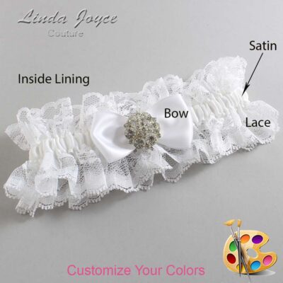 Couture Garters / Custom Wedding Garter / Customizable Wedding Garters / Personalized Wedding Garters / Michelle #11-B31-M11 / Wedding Garters / Bridal Garter / Prom Garter / Linda Joyce Couture