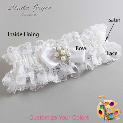 Couture Garters / Custom Wedding Garter / Customizable Wedding Garters / Personalized Wedding Garters / Loriann #11-B31-M13 / Wedding Garters / Bridal Garter / Prom Garter / Linda Joyce Couture