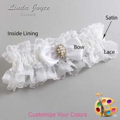 Couture Garters / Custom Wedding Garter / Customizable Wedding Garters / Personalized Wedding Garters / Lona #11-B31-M17 / Wedding Garters / Bridal Garter / Prom Garter / Linda Joyce Couture