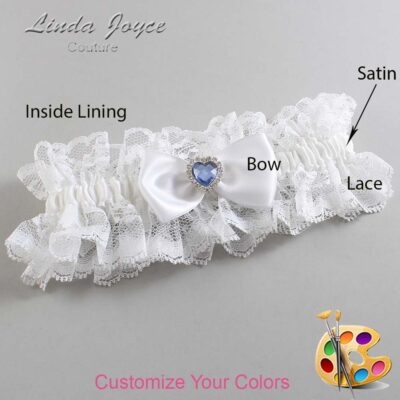 Couture Garters / Custom Wedding Garter / Customizable Wedding Garters / Personalized Wedding Garters / Judy #11-B31-M25 / Wedding Garters / Bridal Garter / Prom Garter / Linda Joyce Couture