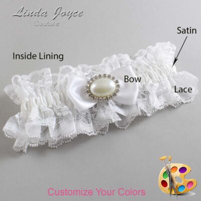 Couture Garters / Custom Wedding Garter / Customizable Wedding Garters / Personalized Wedding Garters / Juliette #11-B31-M30 / Wedding Garters / Bridal Garter / Prom Garter / Linda Joyce Couture