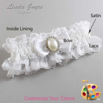 Couture Garters / Custom Wedding Garter / Customizable Wedding Garters / Personalized Wedding Garters / Mindy #11-B31-M31 / Wedding Garters / Bridal Garter / Prom Garter / Linda Joyce Couture