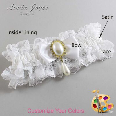 Couture Garters / Custom Wedding Garter / Customizable Wedding Garters / Personalized Wedding Garters / Meghan #11-B31-M34 / Wedding Garters / Bridal Garter / Prom Garter / Linda Joyce Couture