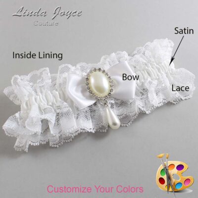 Couture Garters / Custom Wedding Garter / Customizable Wedding Garters / Personalized Wedding Garters / Meghan #11-B31-M35 / Wedding Garters / Bridal Garter / Prom Garter / Linda Joyce Couture