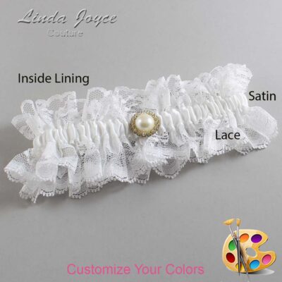 Couture Garters / Custom Wedding Garter / Customizable Wedding Garters / Personalized Wedding Garters / Dana #11-M21 / Wedding Garters / Bridal Garter / Prom Garter / Linda Joyce Couture
