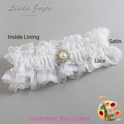 Couture Garters / Custom Wedding Garter / Customizable Wedding Garters / Personalized Wedding Garters / Lynn #11-M24 / Wedding Garters / Bridal Garter / Prom Garter / Linda Joyce Couture