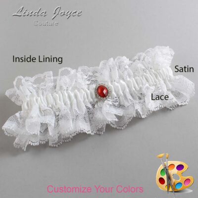 Couture Garters / Custom Wedding Garter / Customizable Wedding Garters / Personalized Wedding Garters / Jewels #11-M26 / Wedding Garters / Bridal Garter / Prom Garter / Linda Joyce Couture