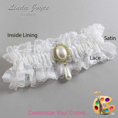 Couture Garters / Custom Wedding Garter / Customizable Wedding Garters / Personalized Wedding Garters / Cora #11-M34 / Wedding Garters / Bridal Garter / Prom Garter / Linda Joyce Couture