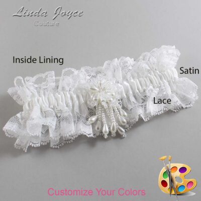 Couture Garters / Custom Wedding Garter / Customizable Wedding Garters / Personalized Wedding Garters / Folly #11-M38 / Wedding Garters / Bridal Garter / Prom Garter / Linda Joyce Couture