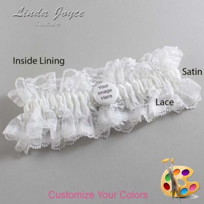 Couture Garters / Custom Wedding Garter / Customizable Wedding Garters / Personalized Wedding Garters / Custom Button #11-M44 / Wedding Garters / Bridal Garter / Prom Garter / Linda Joyce Couture